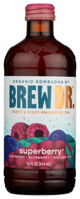 Superberry Kombucha, Org, 14 fl oz
