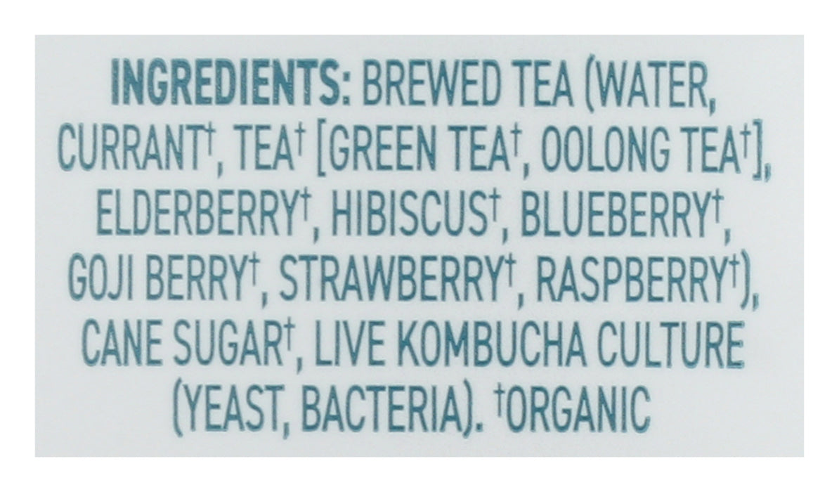 Superberry Kombucha, Org, 14 fl oz