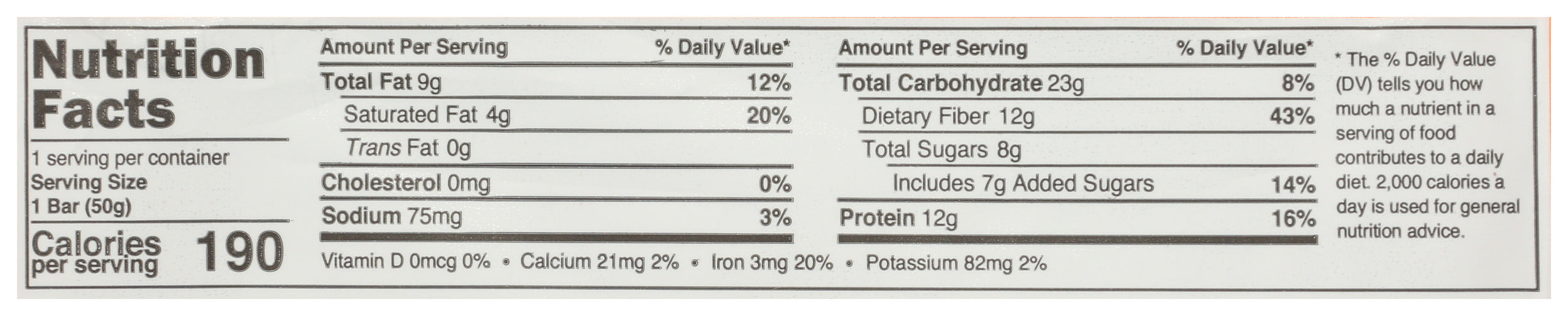 Cookie Dough Protein Bar, GF, 1.76 oz