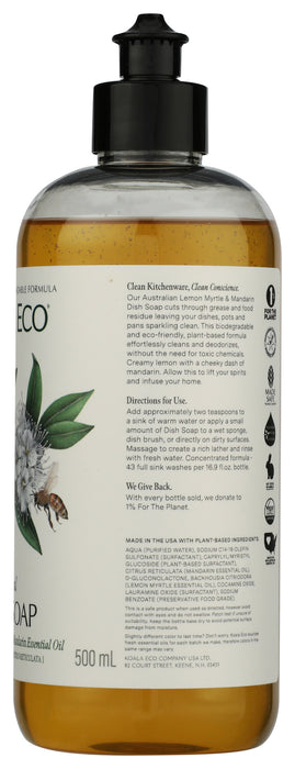 Dish Soap, Lemon Myrtle & Manderine, 16.9 fl oz
