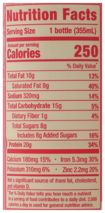 Protein Shake, Strawberry and Creme, Org, 12 fl oz