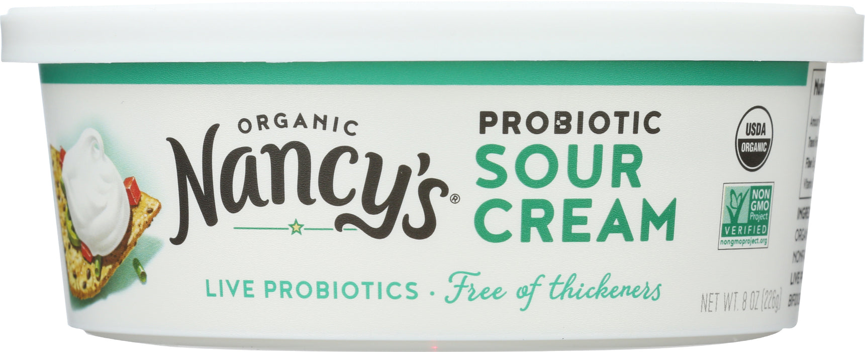 Probiotic Sour Cream, Org, 8 OZ
