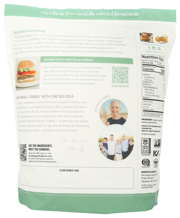 Sprouted Spelt Flour, Org, 5 lb