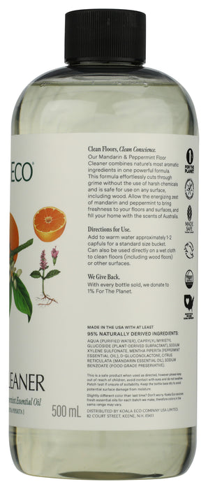 Floor Cleaner, Mandarin & Peppermint Essential Oil, 16.9 fl oz