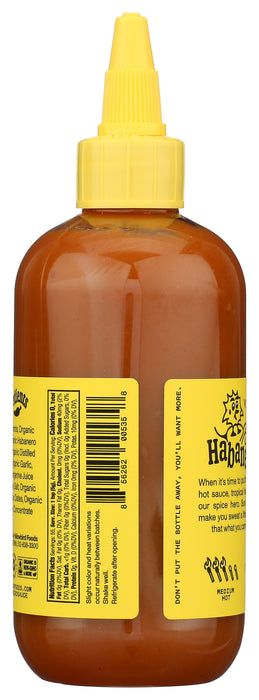 Habanero Hot Sauce, Org, 9.8 oz