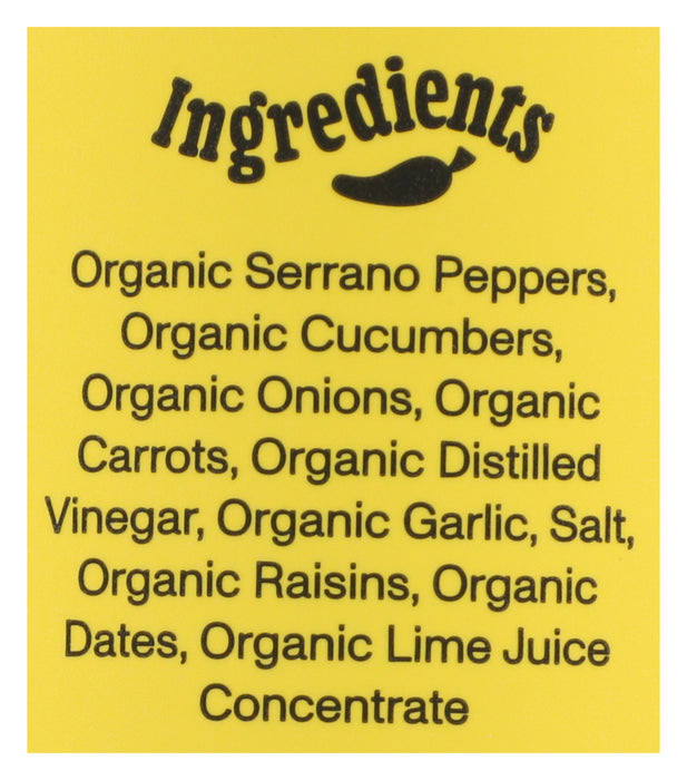 Serrano Hot Sauce, Org, 9.8 oz