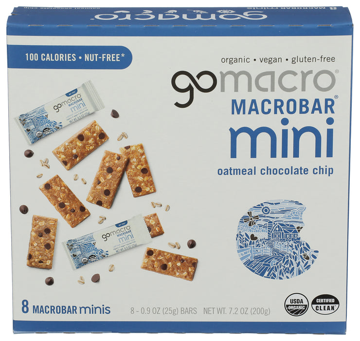 Oatmeal Chocolate Chip Mini Bar 8pk, GF Org, 7.2 oz