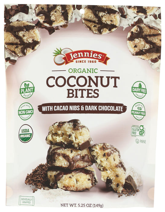 Cacao Nibs Coconut Bites, GF DF Org, 5.25 oz