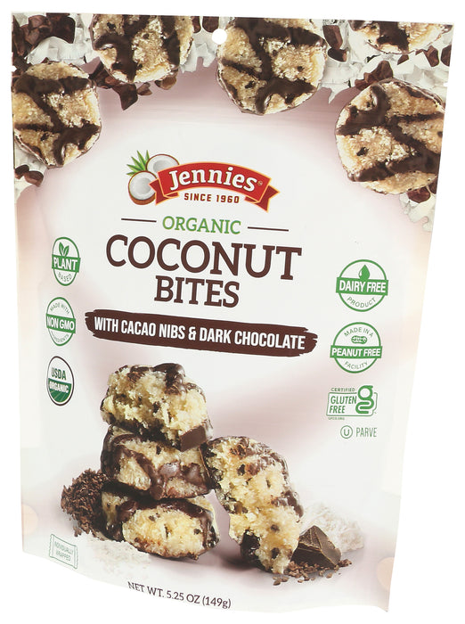 Cacao Nibs Coconut Bites, GF DF Org, 5.25 oz