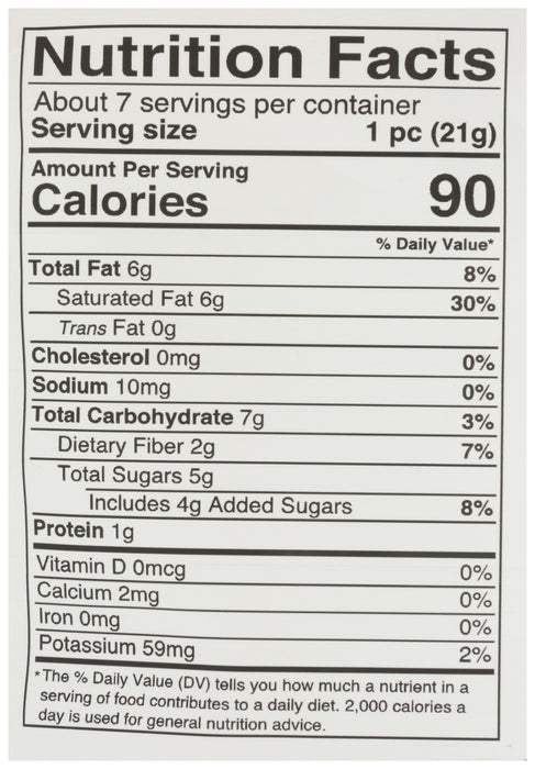 Cacao Nibs Coconut Bites, GF DF Org, 5.25 oz