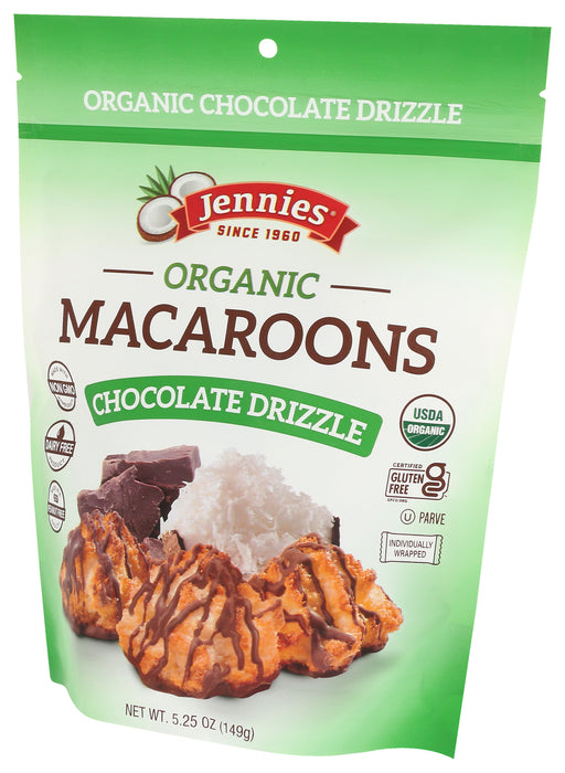 Chocolate Drizzle Macaroons, Org, 5.25 oz