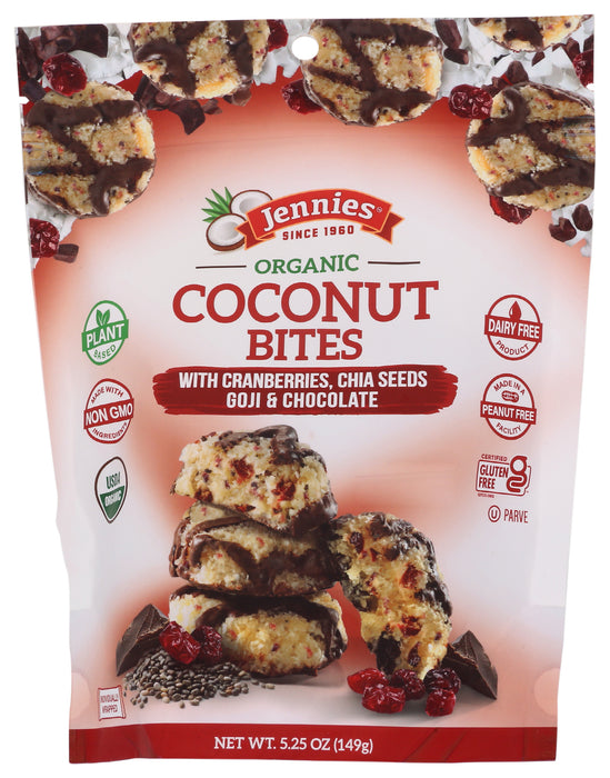 Cranberry Chia Goji Chocolate Coconut Bite, Org, 5.25 oz