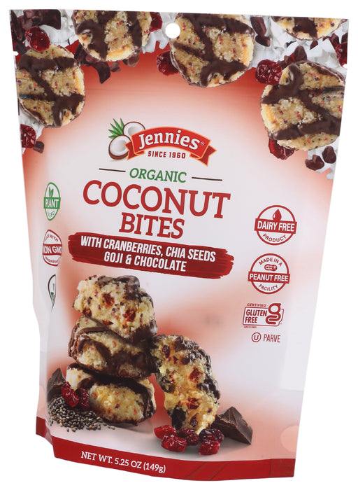 Cranberry Chia Goji Chocolate Coconut Bite, Org, 5.25 oz