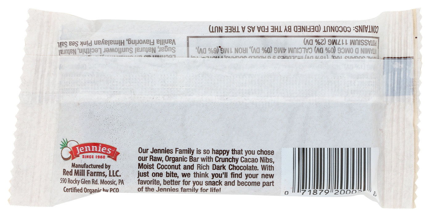 Raw Coconut Cacao Bar, Org, 1.5 oz