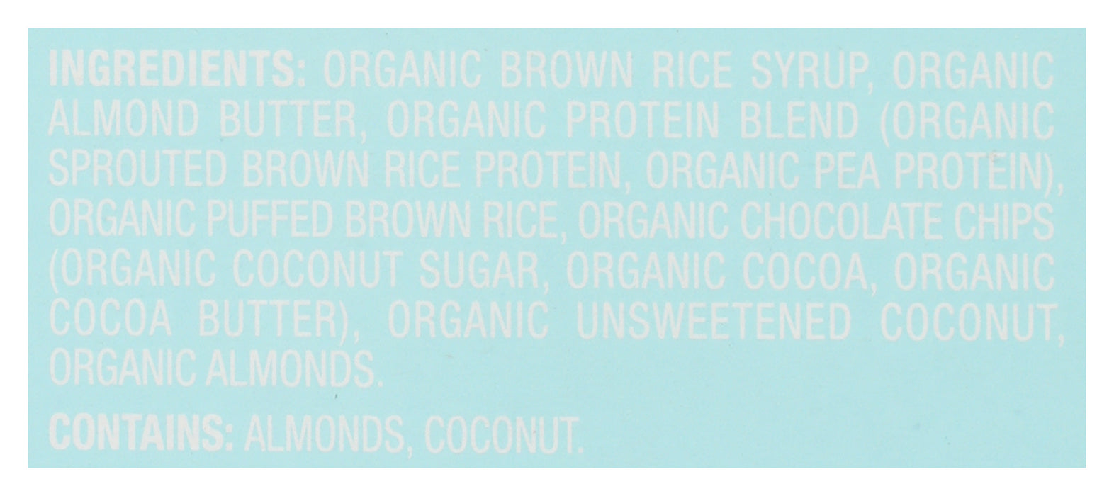 Coconut Almond Butter, Chocolate Chip Mini Bar 8pk, Org, 7.2 oz