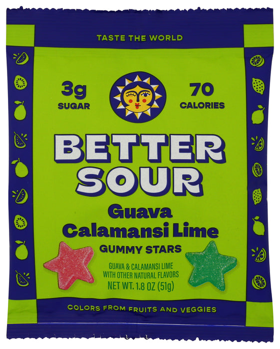 Gummy Stars, Guava Calamansi Lime, 1.8 oz