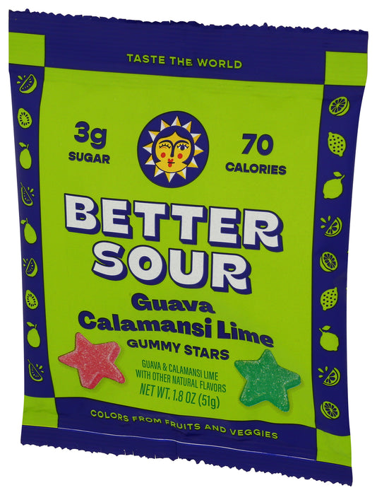 Gummy Stars, Guava Calamansi Lime, 1.8 oz