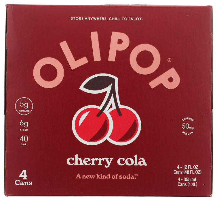 Cherry Cola Prebiotic Soda, 4 pack, 48 fl oz