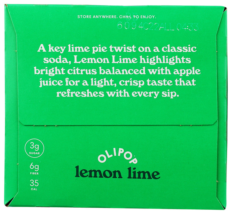 Lemon Lime Prebiotic Soda 4 pk, 48 fl oz