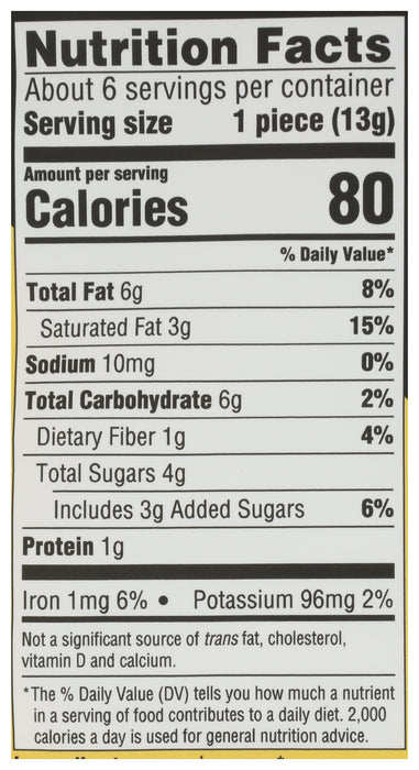 Cashew Butter Vanilla Bean Dark Chocolate Bite, FT Org, 2.75 oz