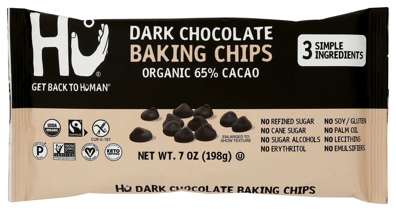 Dark Chocolate Baking Chips 65% cacoa, FT Org, 7 oz