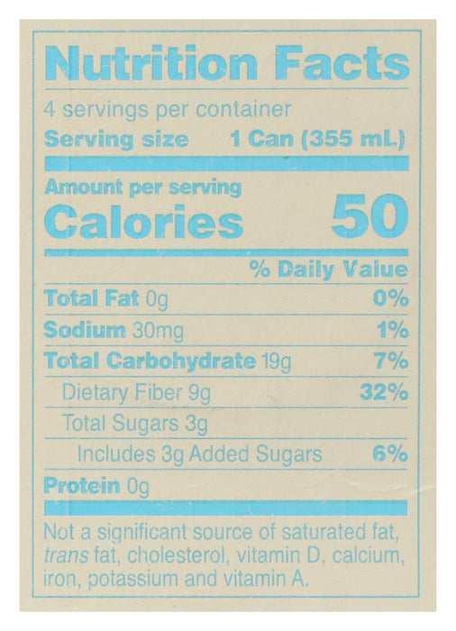Cream Soda Prebiotic Soda 4pk, 48 fl oz