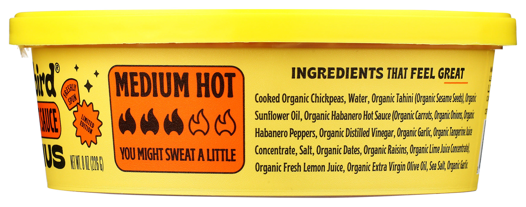 Habanero Hummus w/ Yellowbird, 8 oz