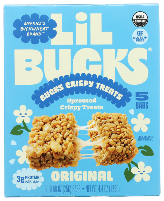 Sprouted Crispy Treats 5 bars, Original, Org GF, 4.4 oz