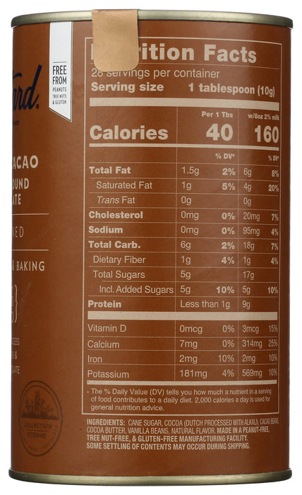 Sweet Ground Chocolate 53%, Sweetened, 10 oz