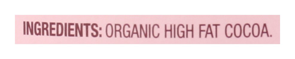Natural Cocoa Powder 100%, Unsweetened, Org, 10 oz