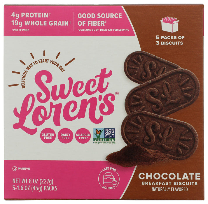 Chocolate Breakfast Biscuits 5pk, 8 oz