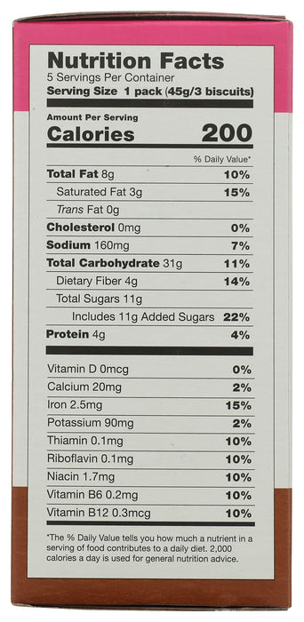 Chocolate Breakfast Biscuits 5pk, 8 oz