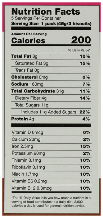 Chocolate Breakfast Biscuits 5pk, 8 oz