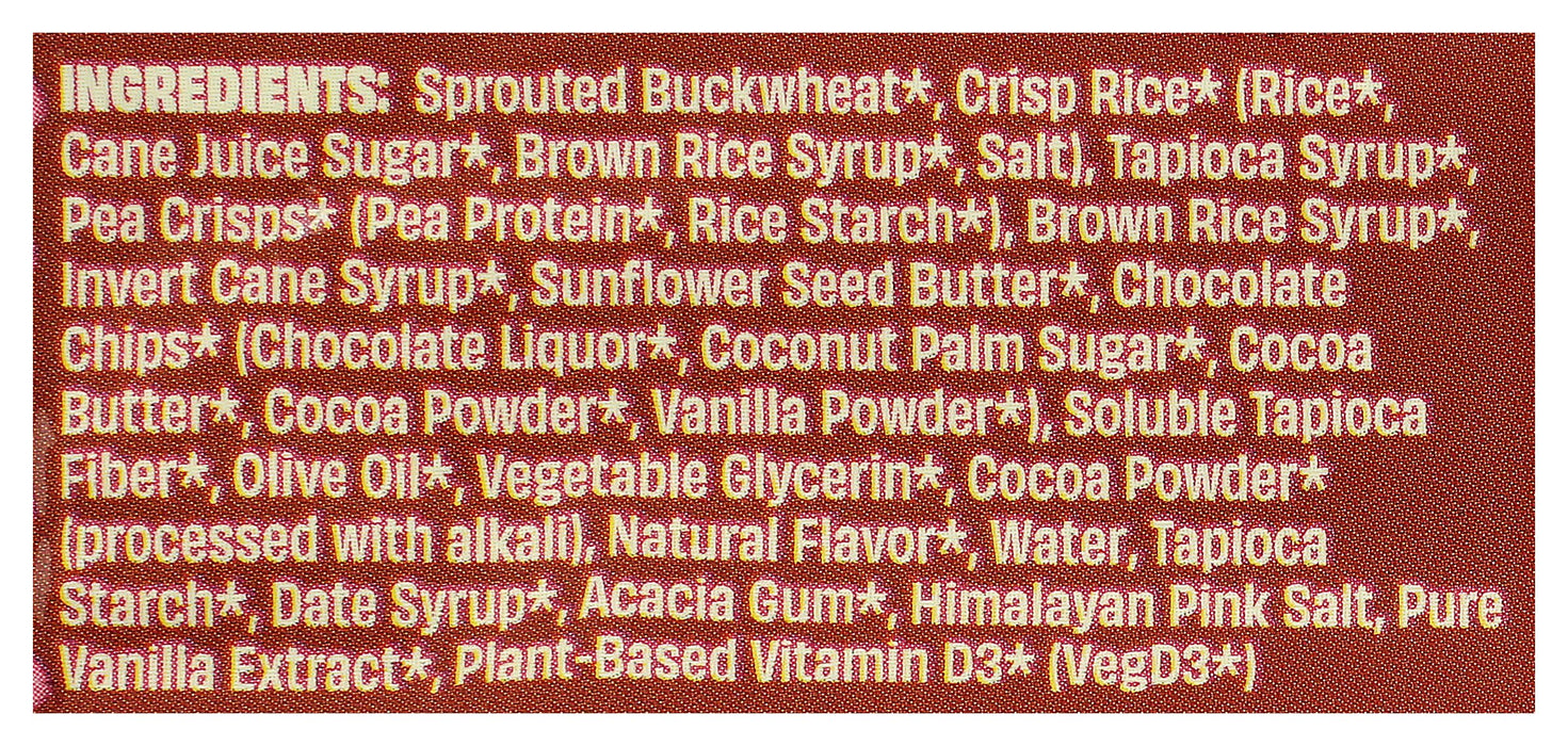 Sprouted Crisp Treats 5 bars, Chocolate, Org GF, 4.4 oz