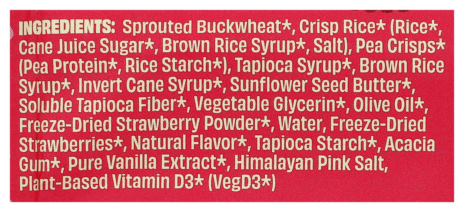 Sprouted Crisp Treats 5 bars, Strawberry Shortcake, Org GF, 4,4 oz