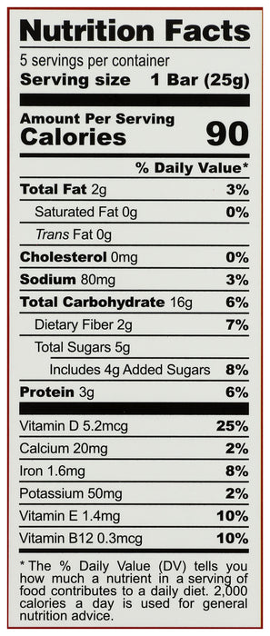 Sprouted Crisp Treats 5 bars, Strawberry Shortcake, Org GF, 4,4 oz