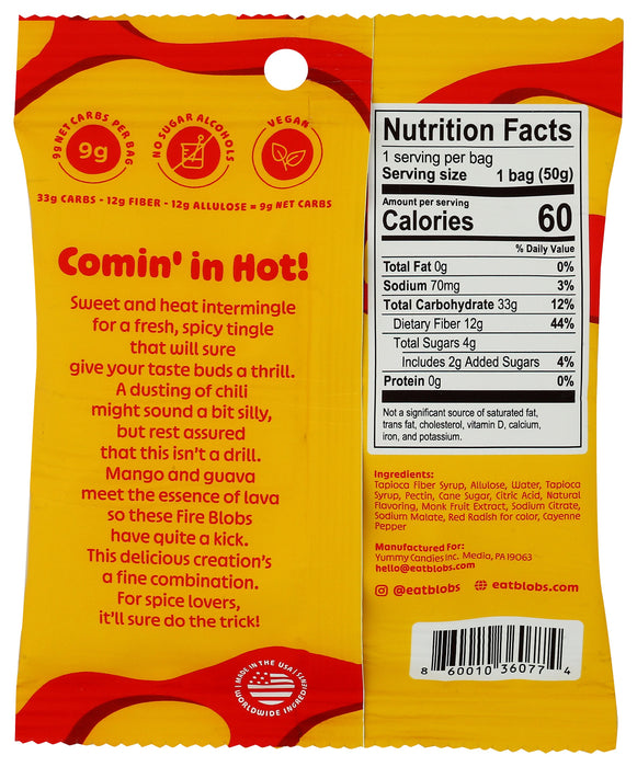 Spicy Mango Guava Gummy Candy, 1.8 oz