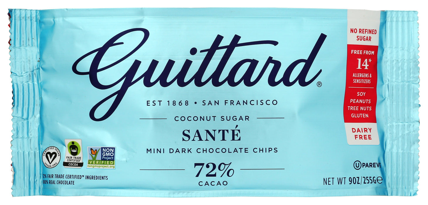 Sante Mini Dark Chocolate Chips 72% Cacao, FT V, 9 oz