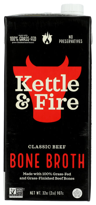 Classic Beef Bone Broth, Grass Fed, 32 oz