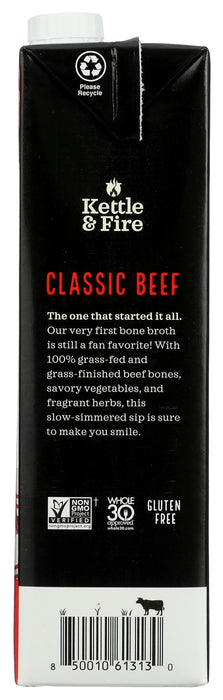 Classic Beef Bone Broth, Grass Fed, 32 oz