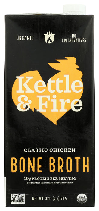Classic Chicken Bone Broth, Org, 32 oz
