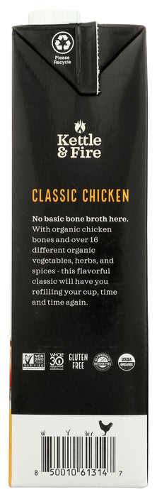 Classic Chicken Bone Broth, Org, 32 oz