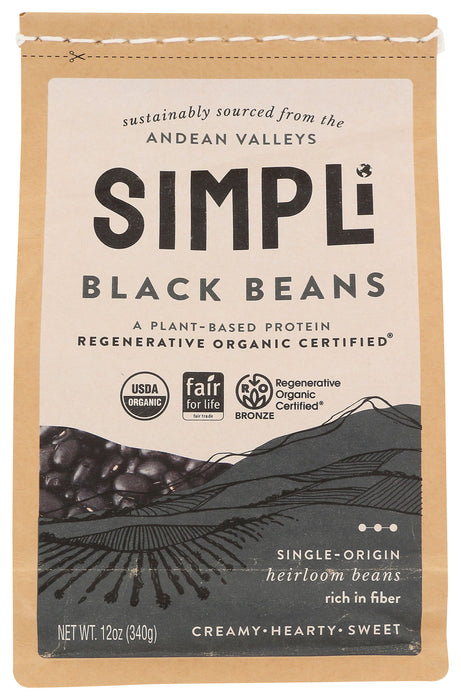 Black Beans, FT Reg Org, 12 oz