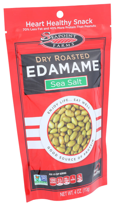 Dry Roasted Edamame, Sea Salt, 4 oz