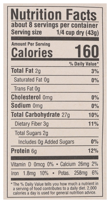 White Quinoa, FT Reg Org, 12 oz