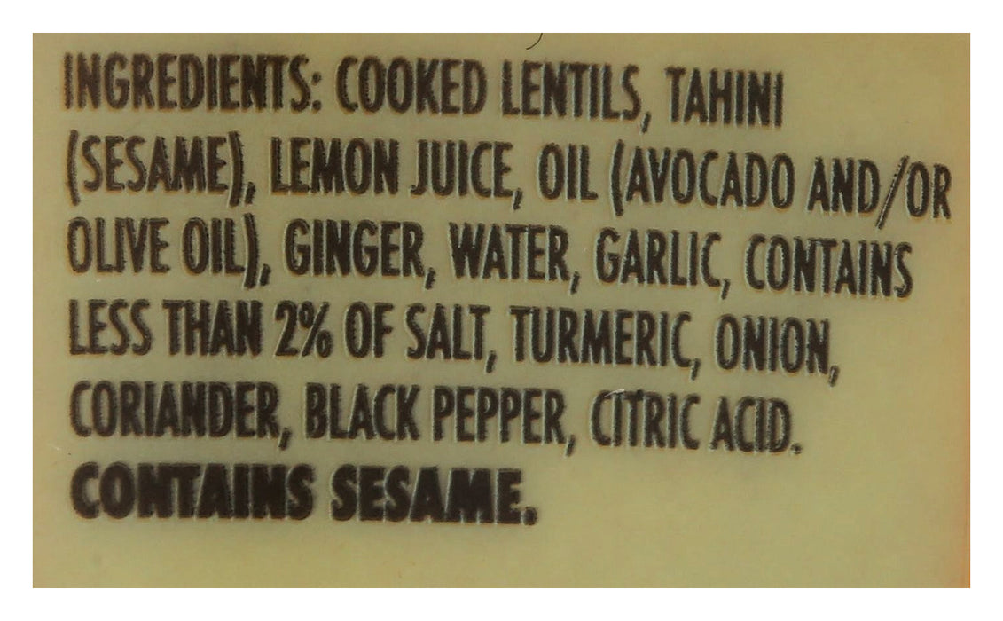 Turmeric Ginger Lentil Dip, 8 oz
