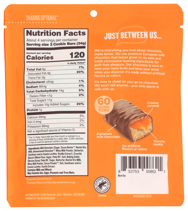 Milk Chocolate Caramel Cookie Bar, 3.4 oz