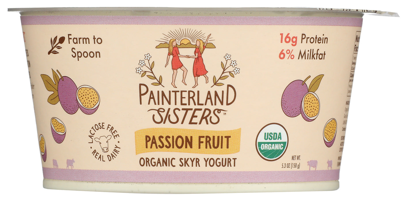 Skyr Yogurt, Passion Fruit, Org, 5.3 oz