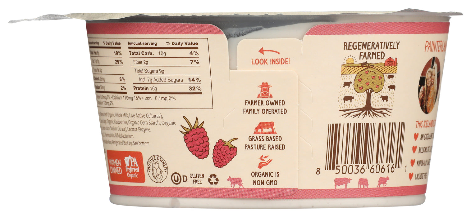 Skyr Yogurt, Wilder Raspberry, Org, 5.3 oz