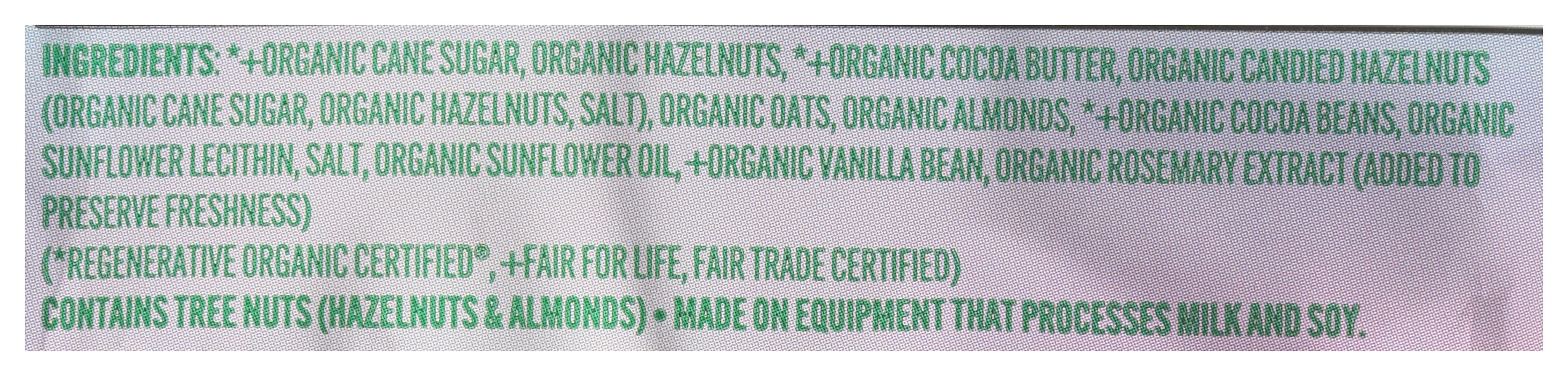 Salted Candied Hazelnut Truffle Bars 4ct, FT GF Org, 3.1 oz
